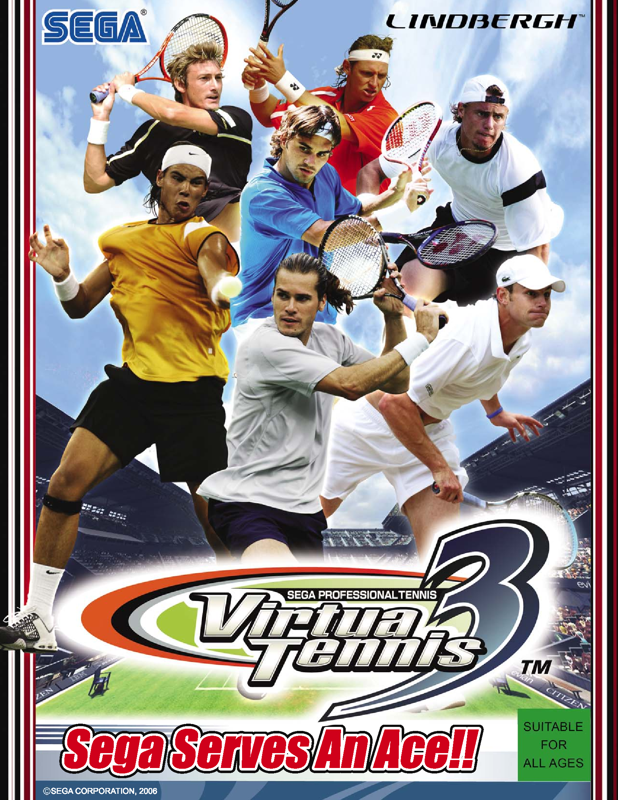 Front Cover for Virtua Tennis 3 (Arcade) (From segaarcade.com)