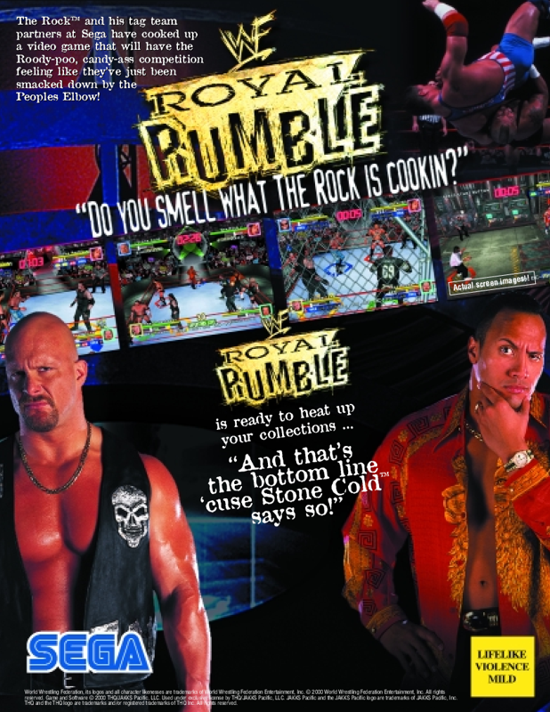Front Cover for WWF Royal Rumble (Arcade) (From segaarcade.com)