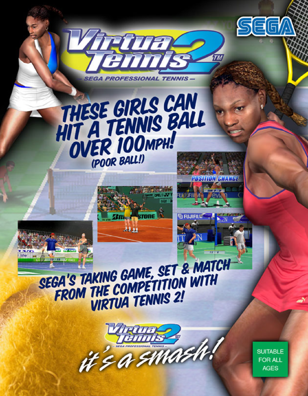 Front Cover for Virtua Tennis 2 (Arcade) (From segaarcade.com)
