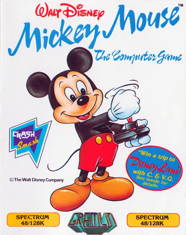 Front Cover for Mickey Mouse: The Computer Game (ZX Spectrum)