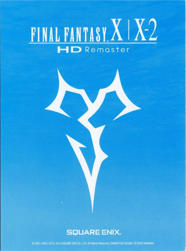 Extras for Final Fantasy X | X-2: HD Remaster (PS Vita): Art card reverse