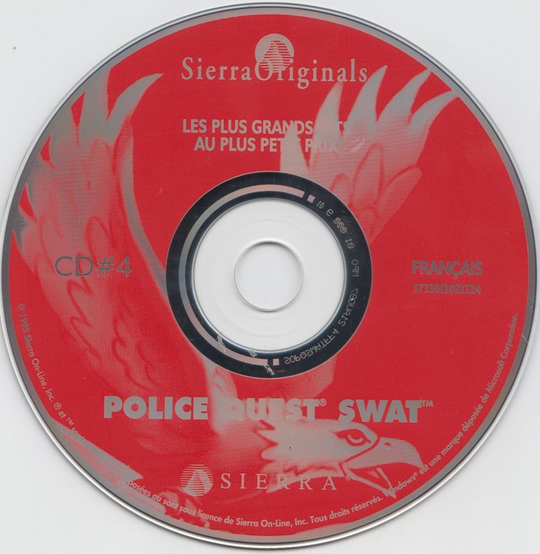 Media for Daryl F. Gates' Police Quest: SWAT (DOS and Windows and Windows 3.x) ("Sierra Originals - Action" release): Disc 4