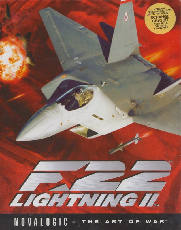 Front Cover for F-22 Lightning II (DOS) (First French release (French manual, game in English))