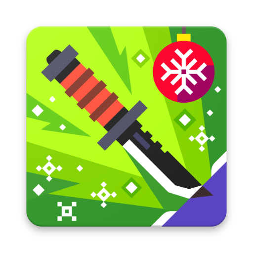 Front Cover for Flippy Knife (Android) (Google Play release): Christmas version