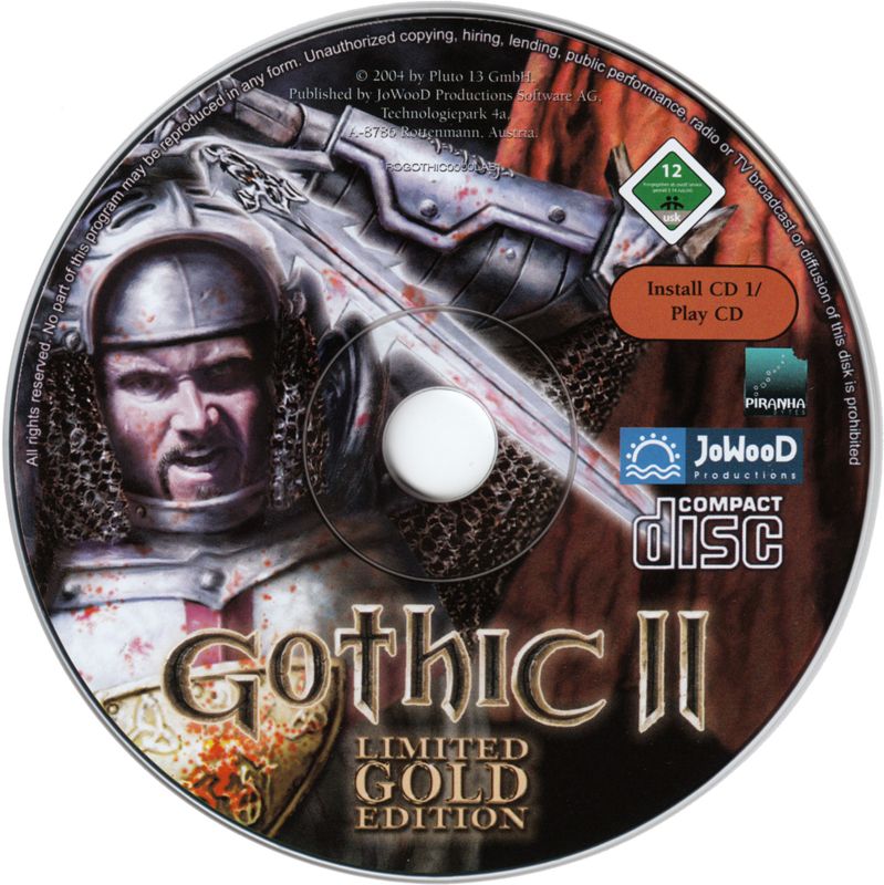 Media for Gothic II: Limited Gold Edition (Windows): Gothic II Install Disc 1 / Play Disc