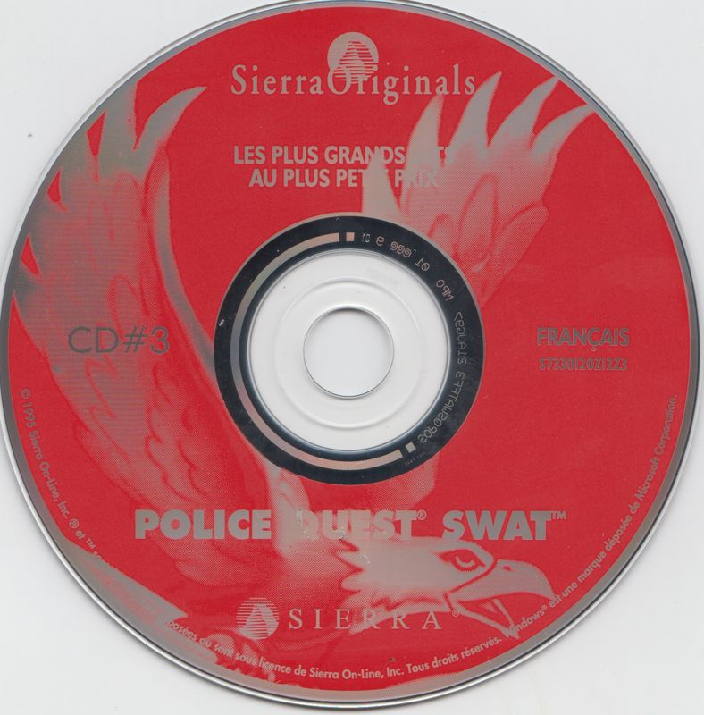 Media for Daryl F. Gates' Police Quest: SWAT (DOS and Windows and Windows 16-bit) (SierraOriginals release): Disc 3