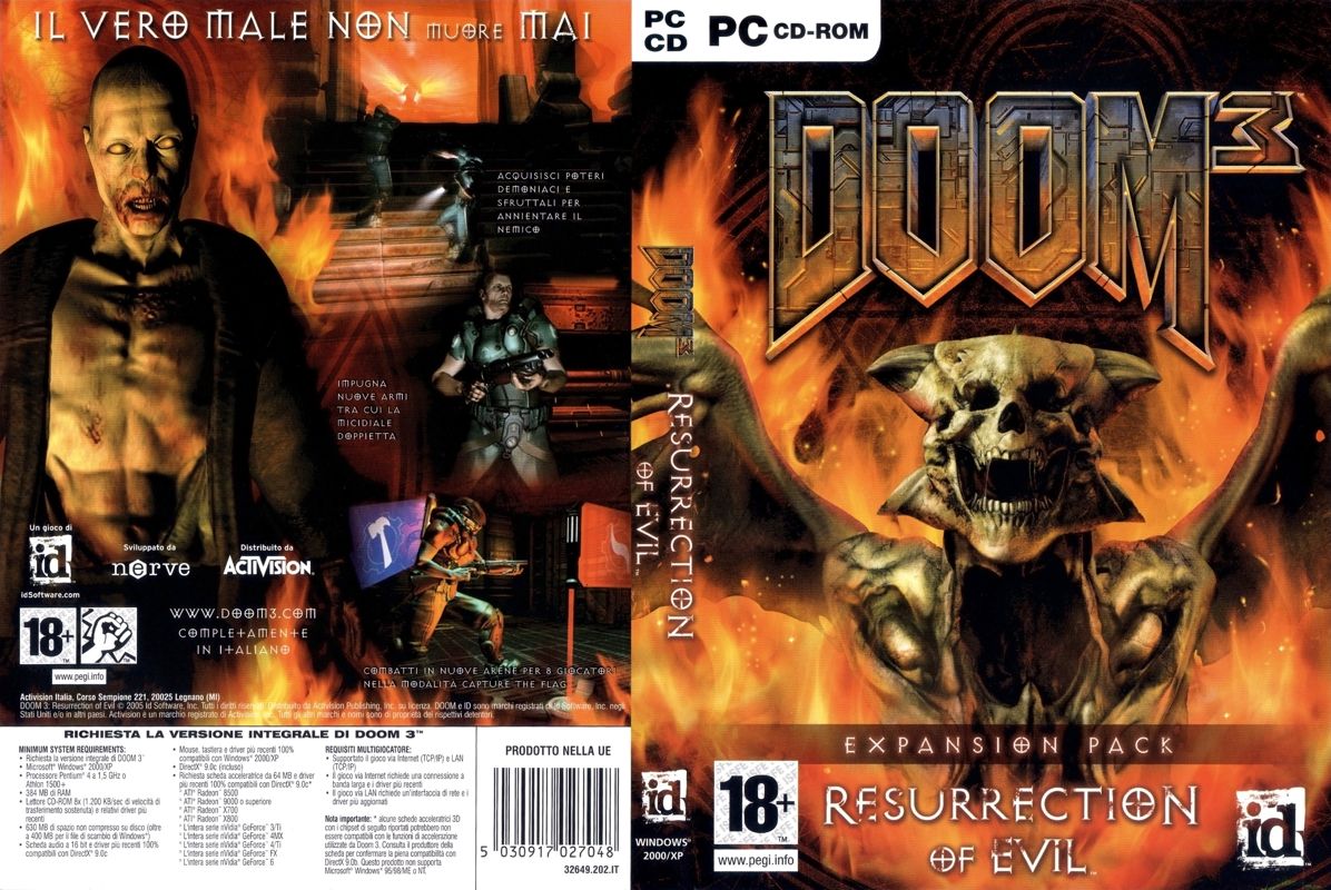 Full Cover for Doom³: Resurrection of Evil (Windows)
