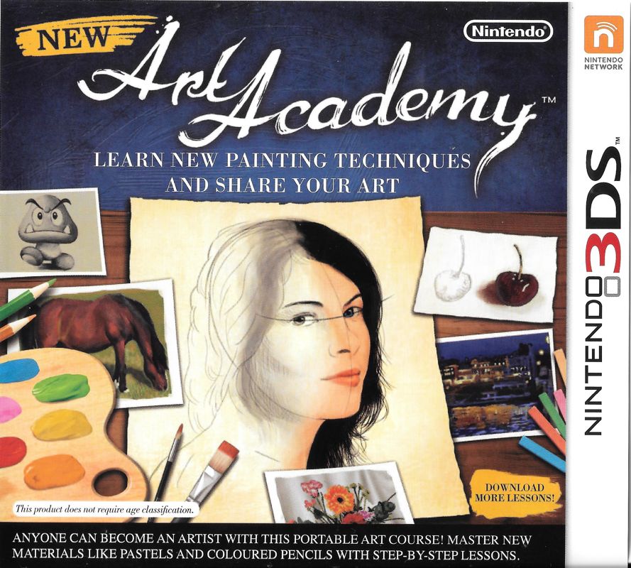 Front Cover for Art Academy: Lessons for Everyone! (Nintendo 3DS)