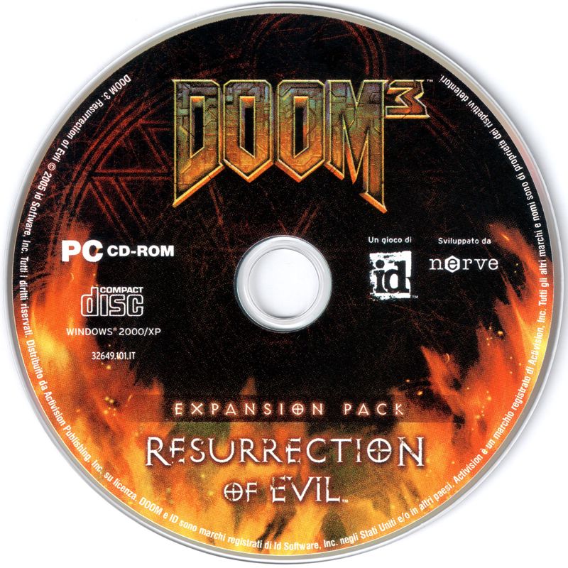 Media for Doom³: Resurrection of Evil (Windows)