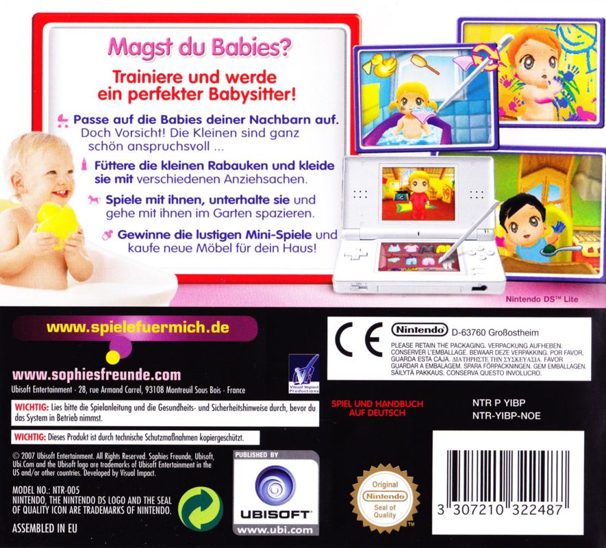 Back Cover for Imagine: Babyz (Nintendo DS)