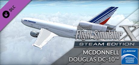Front Cover for Microsoft Flight Simulator X: Steam Edition - McDonnell Douglas DC-10 (Windows) (Steam release)