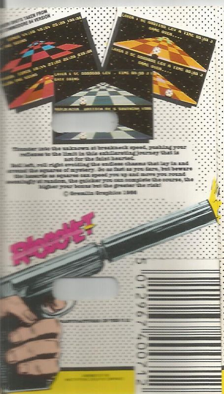 Back Cover for Trailblazer (ZX Spectrum) (Ricochet! budget release)