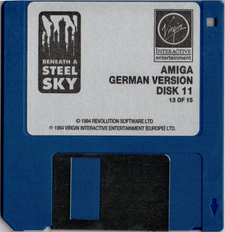 Media for Beneath a Steel Sky (Amiga): Disk 13