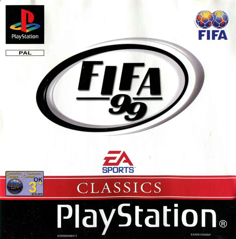 Front Cover for FIFA 99 (PlayStation) (EA Sports Classics release)