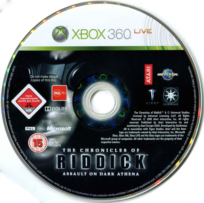 Media for The Chronicles of Riddick: Assault on Dark Athena (Xbox 360)