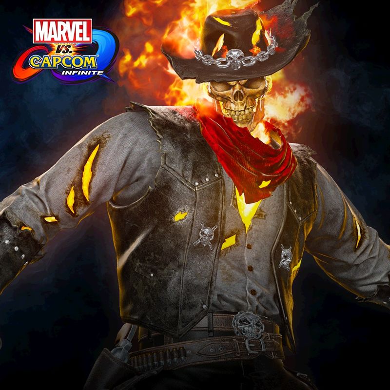 Front Cover for Marvel vs. Capcom: Infinite - Ghost Rider Outlaw Costume (PlayStation 4) (download release)