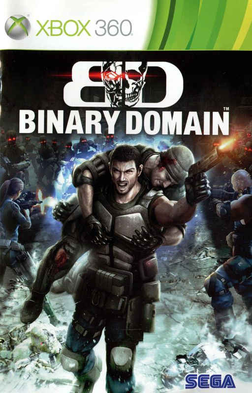 Manual for Binary Domain (Xbox 360): Front