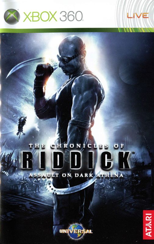Manual for The Chronicles of Riddick: Assault on Dark Athena (Xbox 360): Front