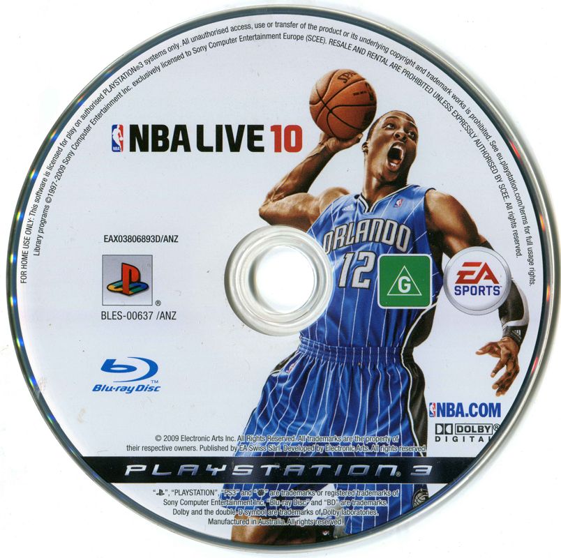 Media for NBA Live 10 (PlayStation 3)