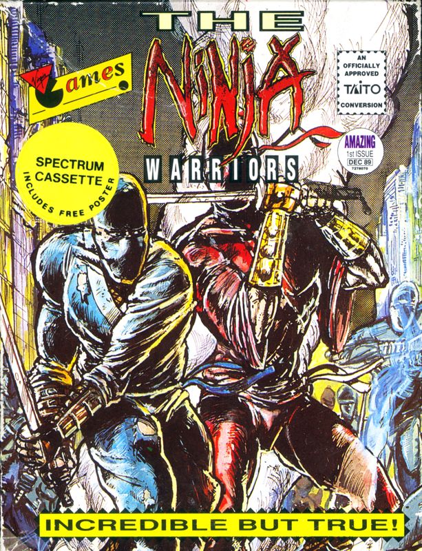 Front Cover for The Ninja Warriors (ZX Spectrum) (48K/128K (cassete))