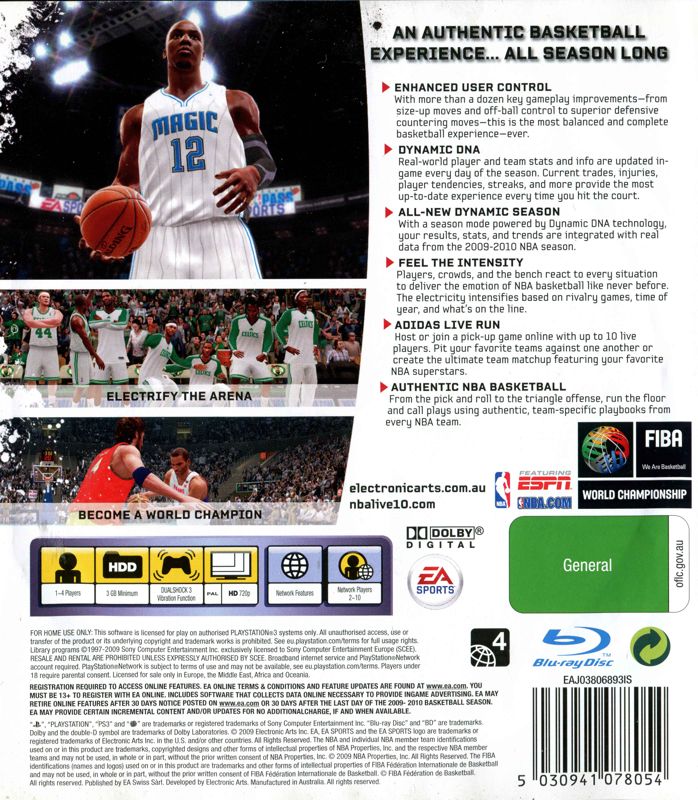 NBA Live 10 - Playstation 3