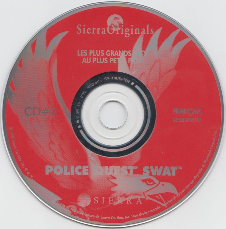 Media for Daryl F. Gates' Police Quest: SWAT (DOS and Windows and Windows 16-bit) (SierraOriginals release): Disc 2
