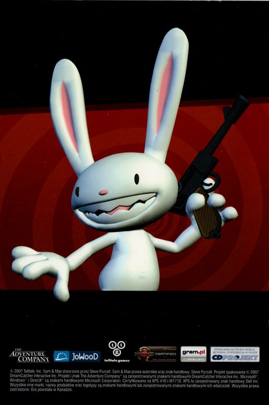 Manual for Sam & Max: Season One (Windows): Back