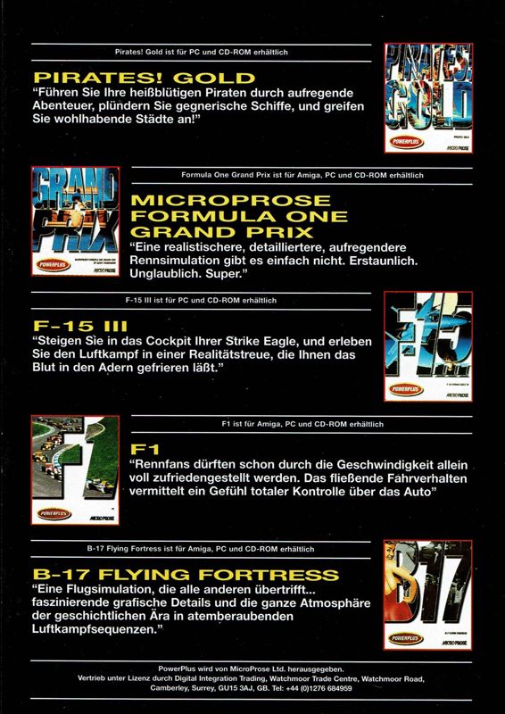 Advertisement for X-COM: UFO Defense (DOS) (PowerPlus re-release): Catalog - Back