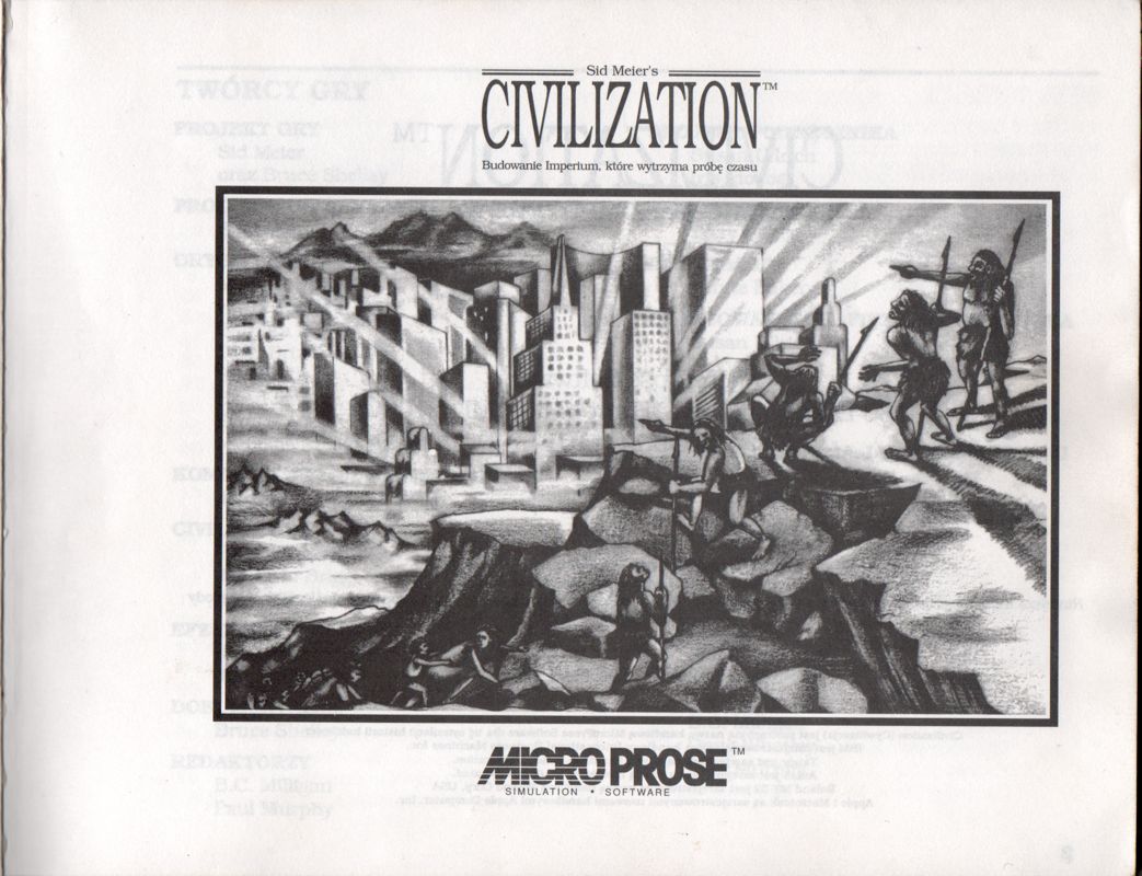 Manual for Sid Meier's Civilization (Amiga)