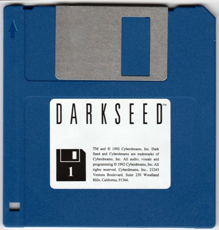 Media for Dark Seed (DOS) (Second text-localized release): Disk 1