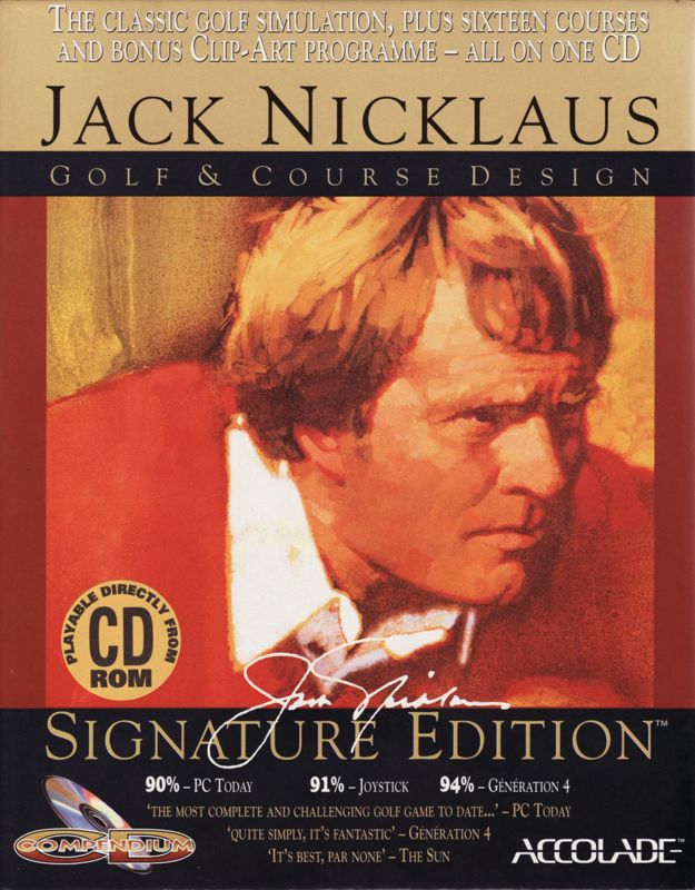 Front Cover for Jack Nicklaus Golf & Course Design: Signature Edition CD Compendium (DOS)