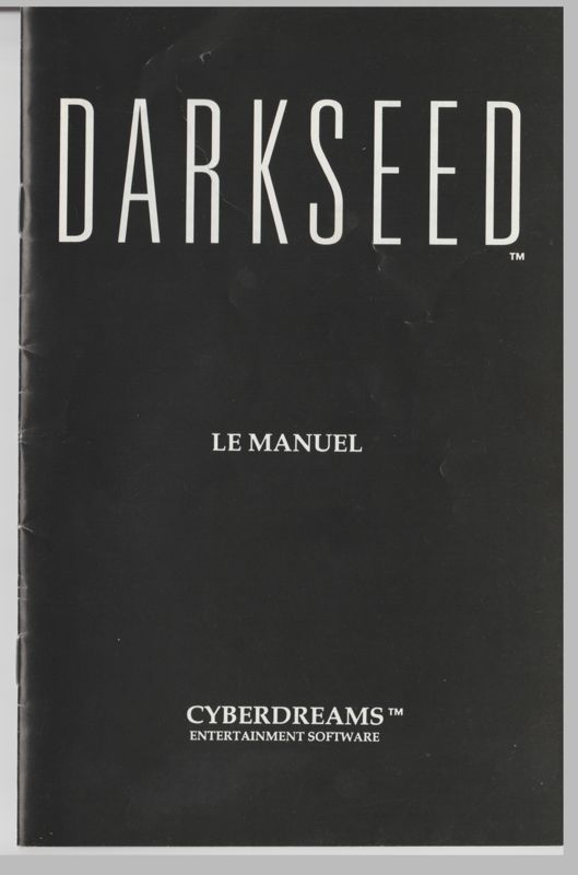 Manual for Dark Seed (DOS) (Second text-localized release): Front