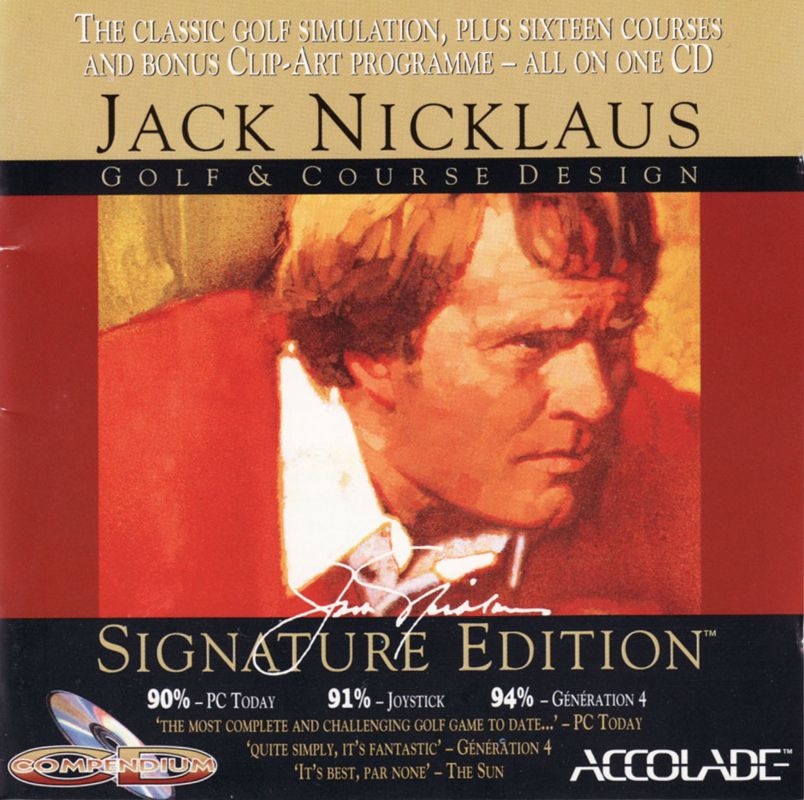 Other for Jack Nicklaus Golf & Course Design: Signature Edition CD Compendium (DOS): Jewel Case - Front