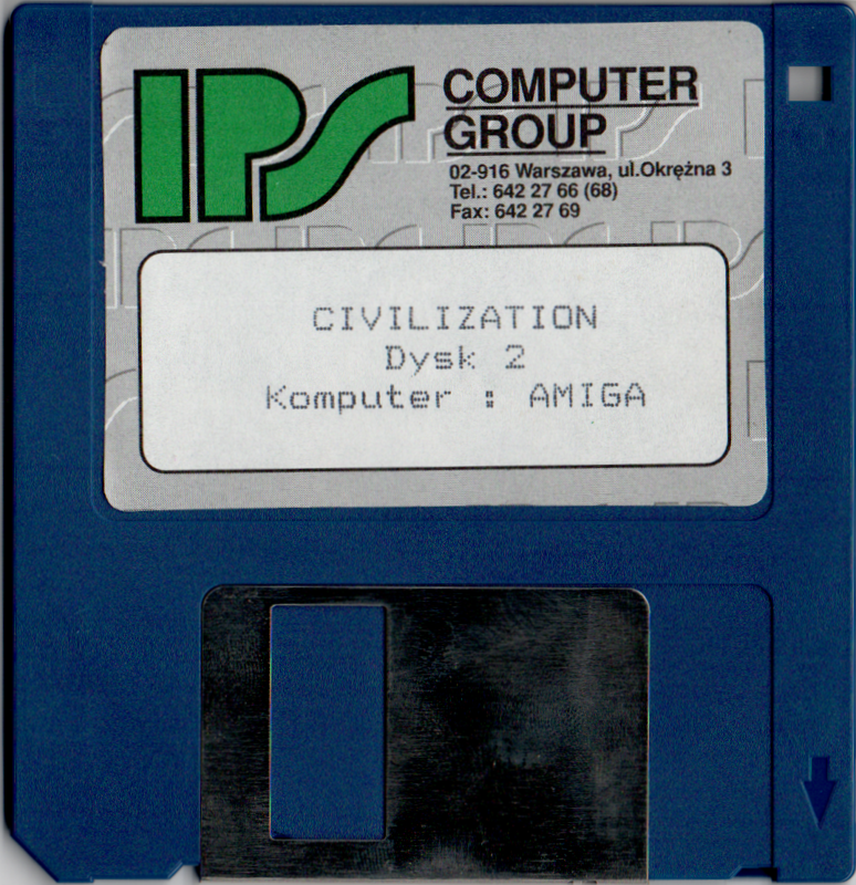Media for Sid Meier's Civilization (Amiga): Disk 2
