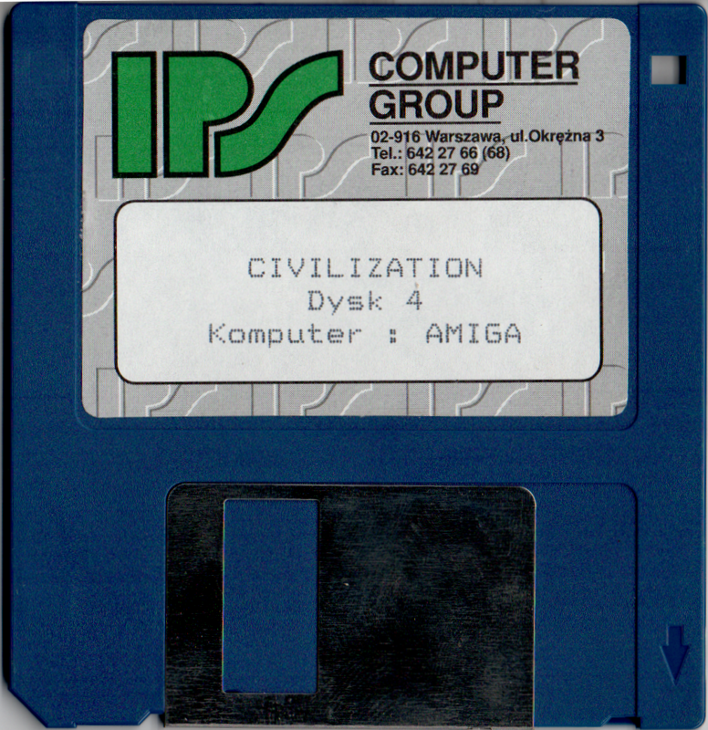 Media for Sid Meier's Civilization (Amiga): Disk 4