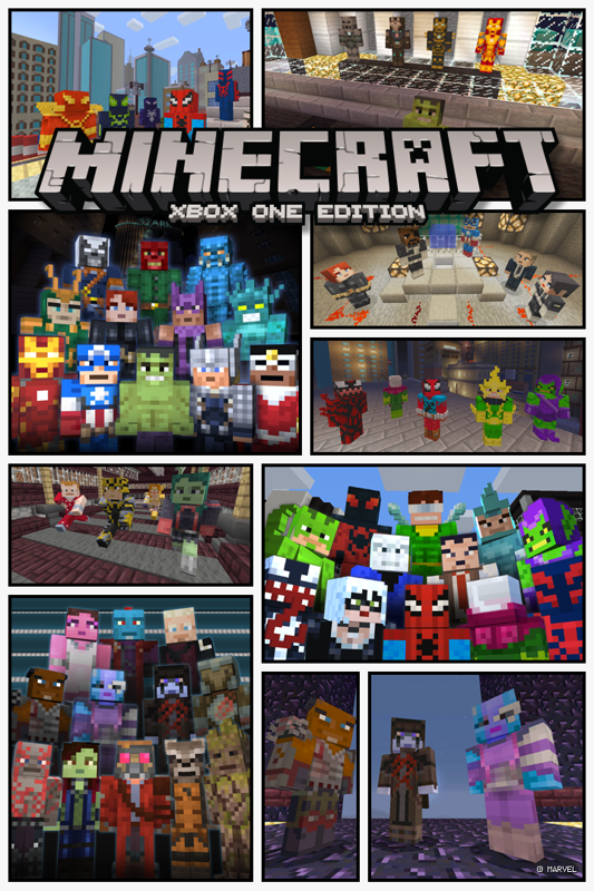 Minecraft para Xbox 360 receberá skins dos Vingadores