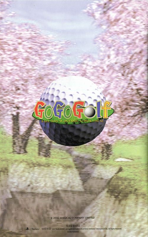 Manual for Go Go Golf (PlayStation 2): Back