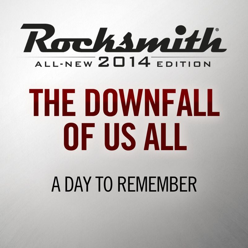 Front Cover for Rocksmith: All-new 2014 Edition - A Day To Remember: The Downfall of Us All (PlayStation 3 and PlayStation 4) (download release)