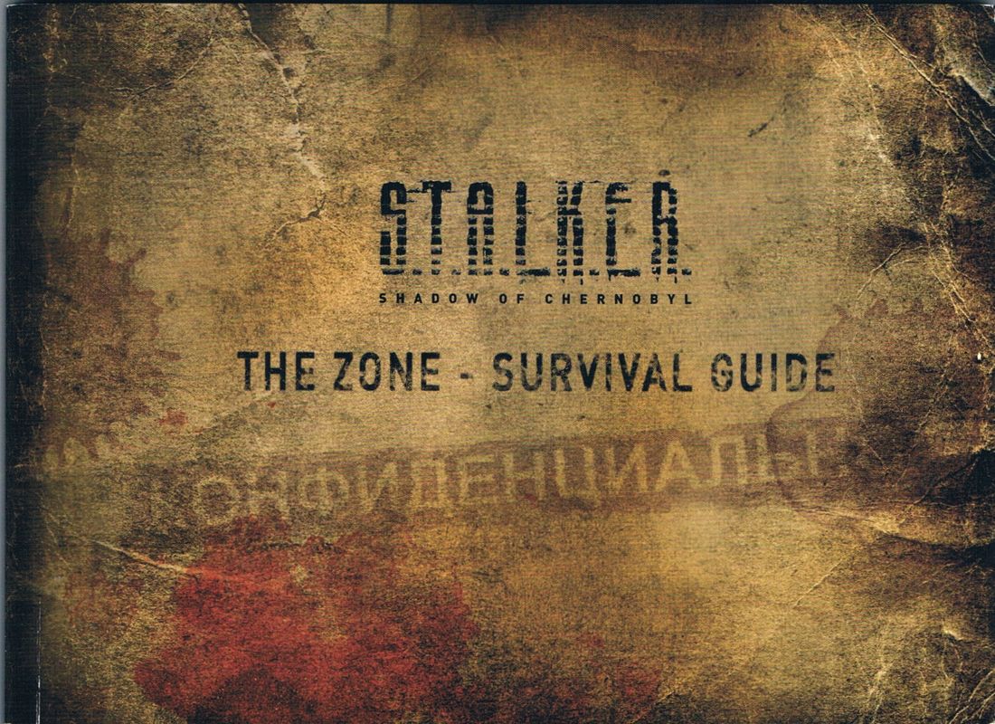 Extras for S.T.A.L.K.E.R.: Shadow of Chernobyl (Limited Edition) (Windows) (Metal hinged case enclosed in a printed transparent sleeve): Survival Guide Front