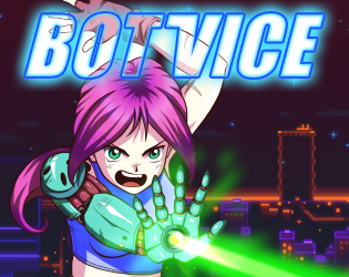 Front Cover for Bot Vice (Linux and Macintosh and Windows) (itch.io release)