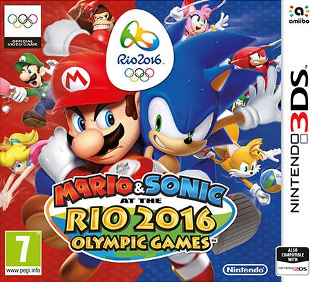 Front Cover for Mario & Sonic at the Rio 2016 Olympic Games (Nintendo 3DS) (download release)