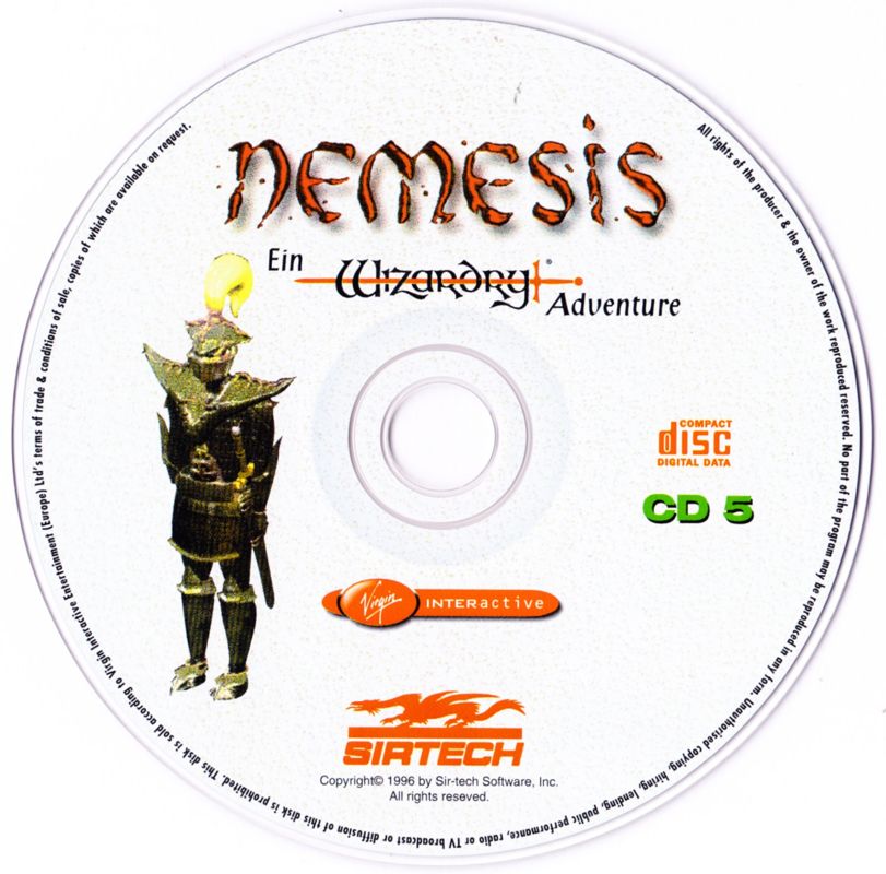 Media for Nemesis: The Wizardry Adventure (DOS)