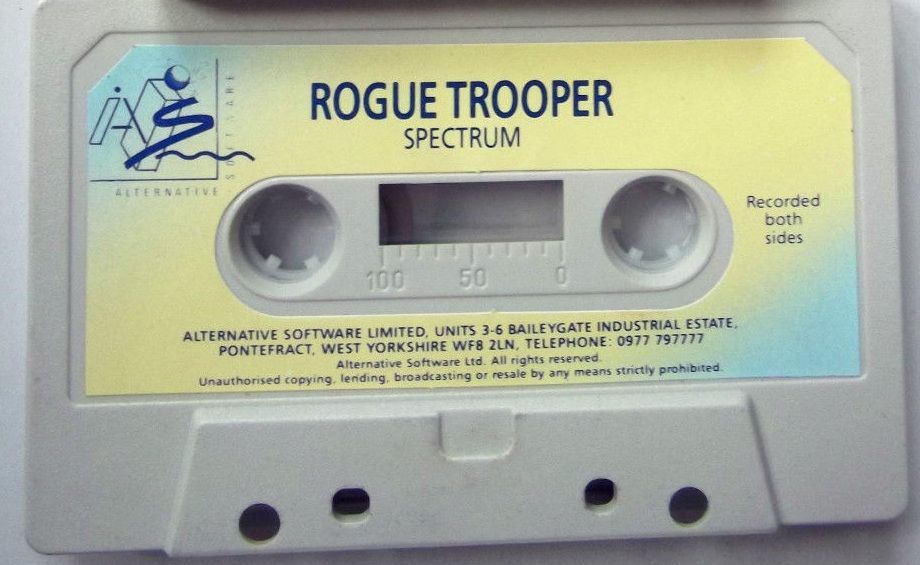 Media for Rogue Trooper (ZX Spectrum) (Budget re-release)