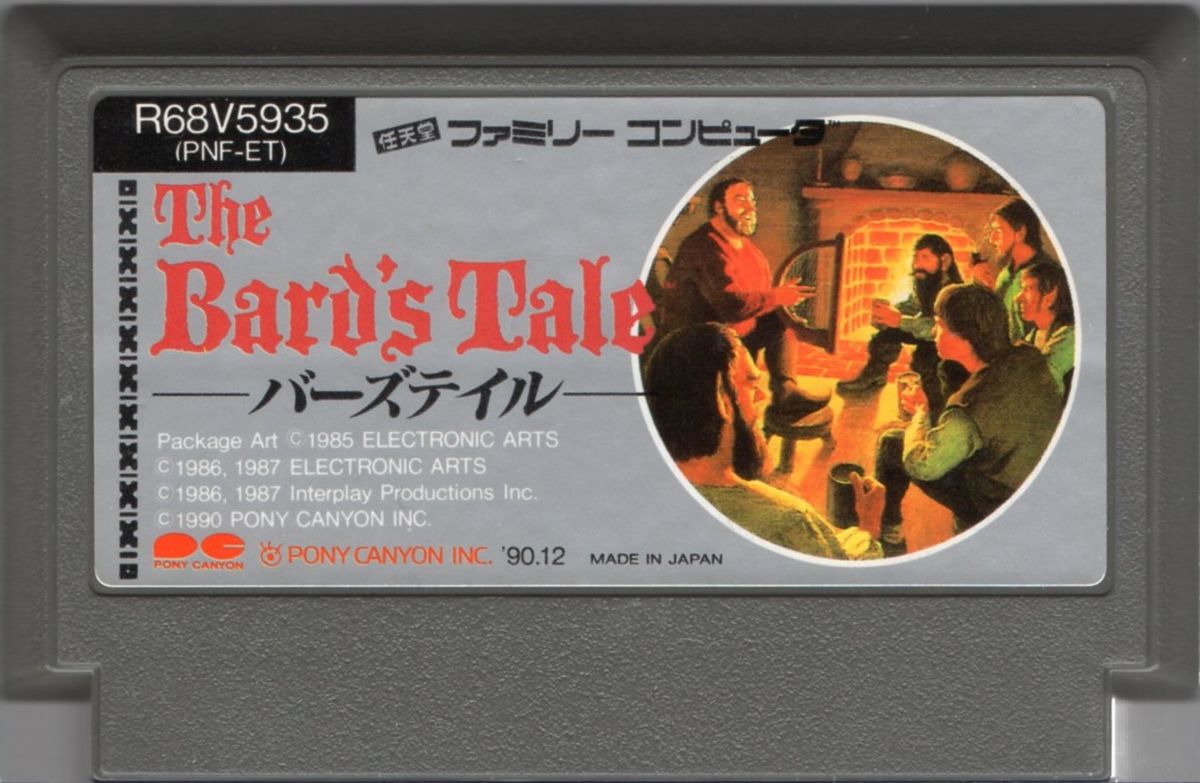 Media for Tales of the Unknown: Volume I - The Bard's Tale (NES)