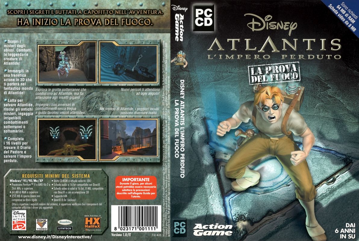 Full Cover for Disney's Atlantis: The Lost Empire - Trial by Fire (Windows)