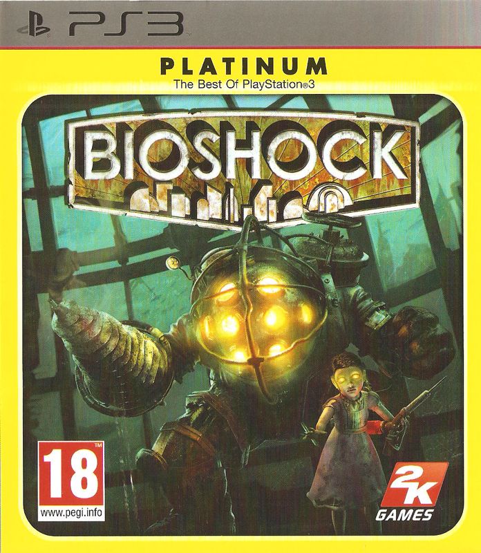 Front Cover for BioShock (PlayStation 3) (Platinum release)