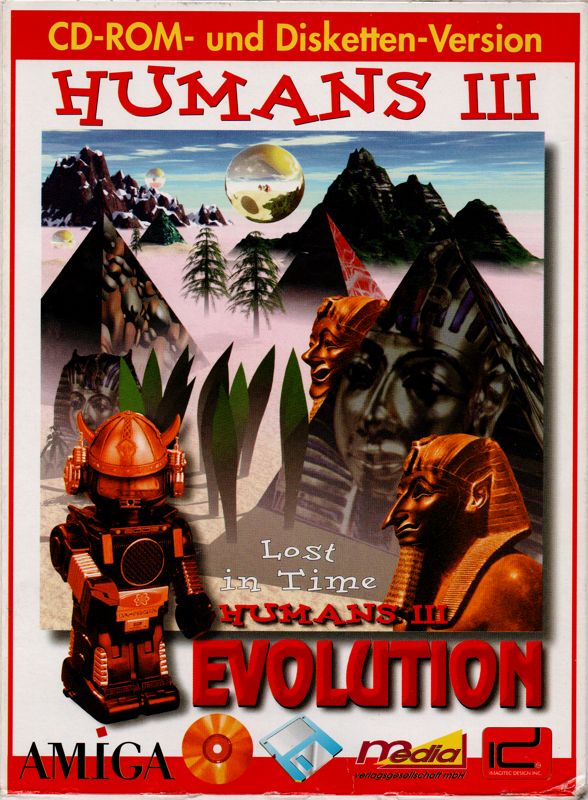 Front Cover for Humans 3: Evolution - Lost in Time (Amiga)