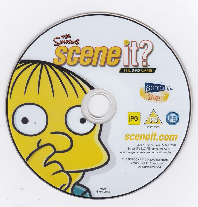 Scene It? The Simpsons cover or packaging material MobyGames
