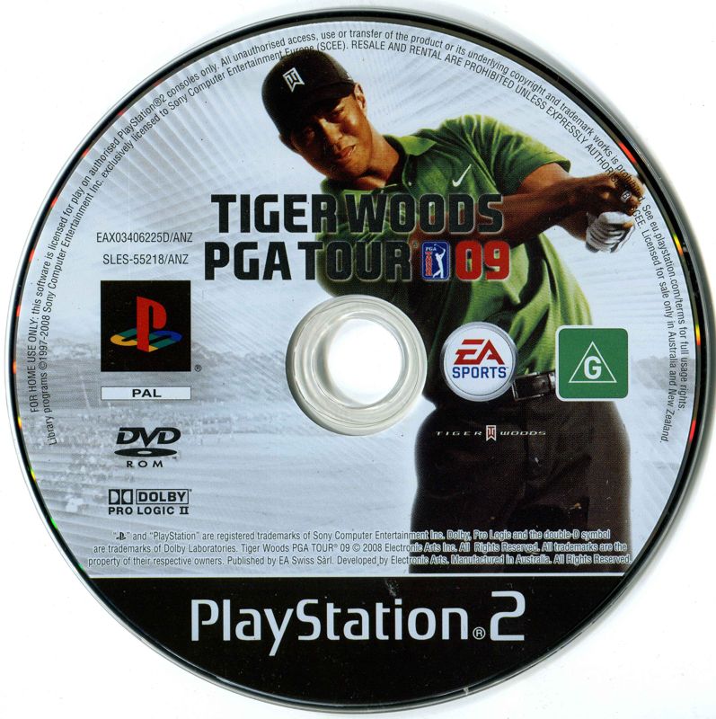 Media for Tiger Woods PGA Tour 09 (PlayStation 2)