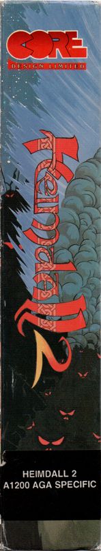 Spine/Sides for Heimdall 2: Into the Hall of Worlds (Amiga): Left